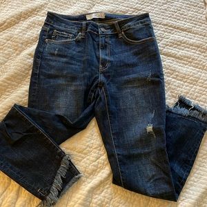 KanCan Distressed Bottom Jeans